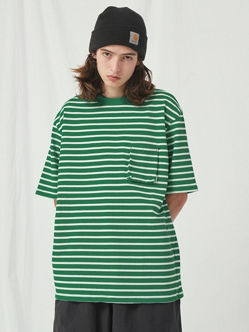 Vert  T Shirts Aelfric Eden Colorblock Stripe Tee - TAM-3744339